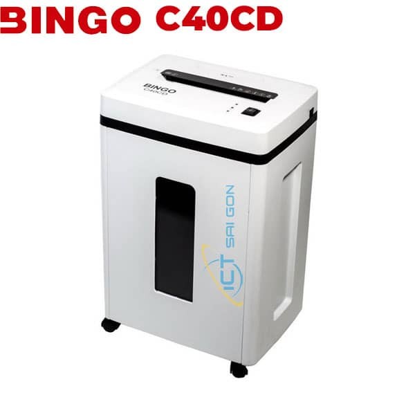 Máy hủy tài liệu Bingo C40CD - Hủy vụn nhanh, an toàn, tiện lợi - Số tờ hủy/ lần : 12 tờ