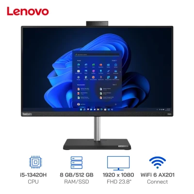 PC ThinkCentre Neo 30a 24 Gen 4 AIO Core I5-13420H, Ram 16GB, SSD 512GB, WF+BT, 24 inch FHD, Win 11H, 12SC0025VA