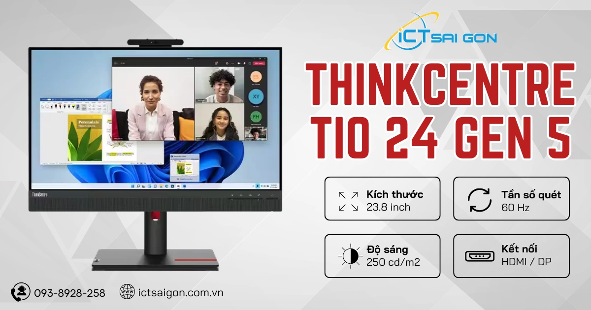 ThinkCentre TIO 24 Gen 5 - post 1