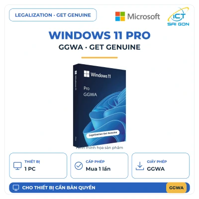 Phần mềm Microsoft Windows GGWA - Windows 11 Pro - Legalization Get Genuine - DG7GMGF0L4TL3