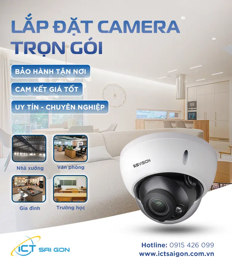 Dịch vụ lắp đặt camera quan sát cho văn phòng, gia đình, trường học, nhà xưởng