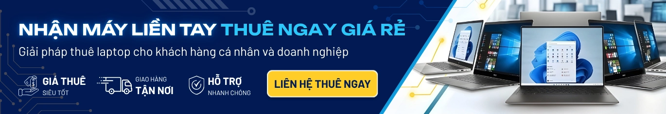 Banner cho thuê laptop danh mục Laptop cũ